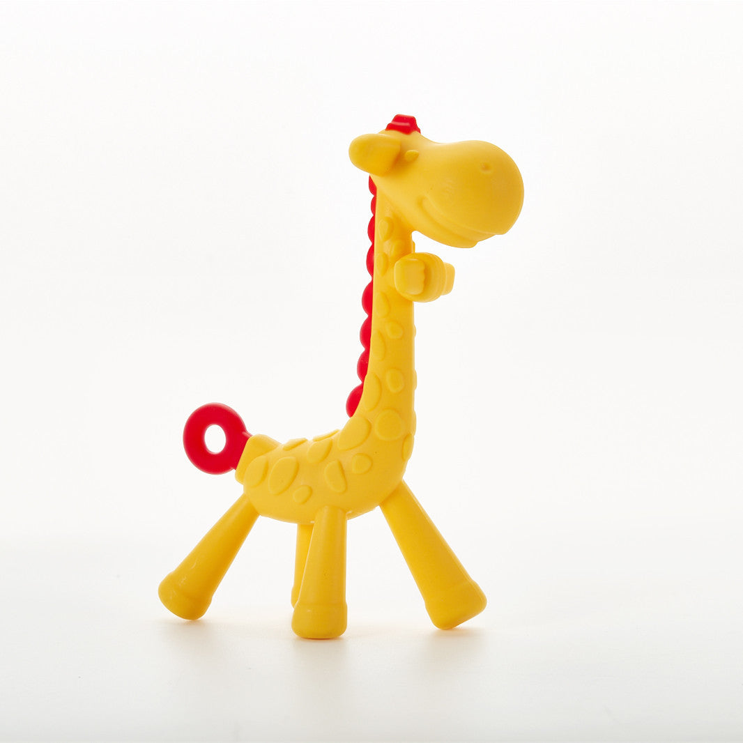 Giraffe Silicone Baby Teether-BPA-Free,and Soothing for teething Relief