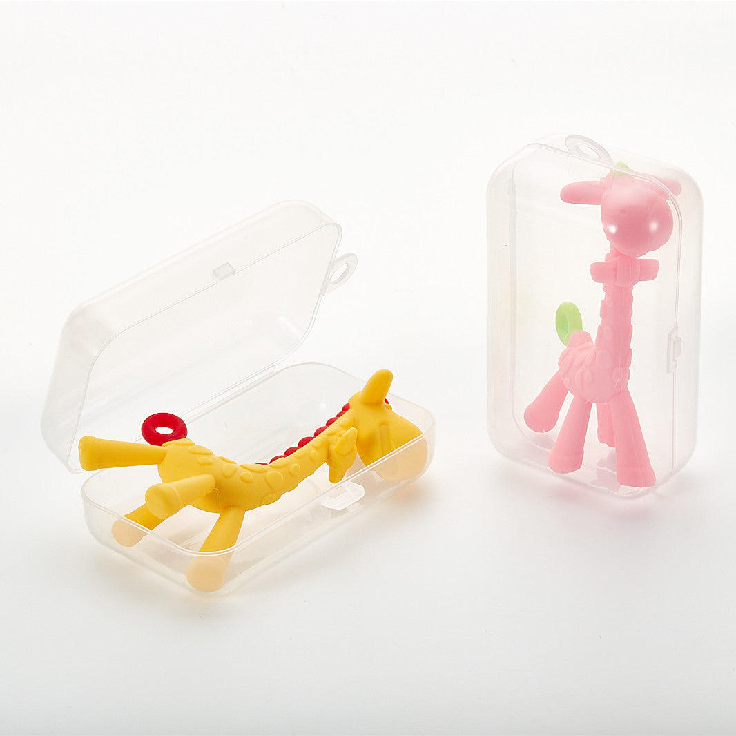 Giraffe Silicone Baby Teether-BPA-Free,and Soothing for teething Relief