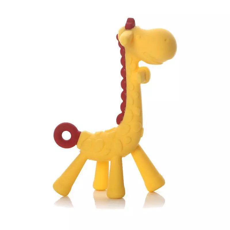 Giraffe Silicone Baby Teether-BPA-Free,and Soothing for teething Relief