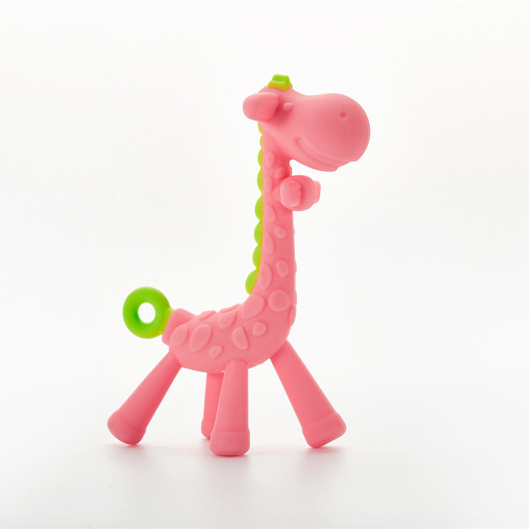 Giraffe Silicone Baby Teether-BPA-Free,and Soothing for teething Relief
